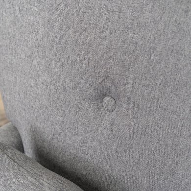 Кресло мягкое Mebel Elit BUNNY Светло-серый ME.BUNNY/JP/DK/T/FW фото - 11