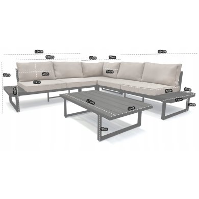 Комплект садовой мебели Kontrast VENTURA Черный VENTURA_black фото - 11