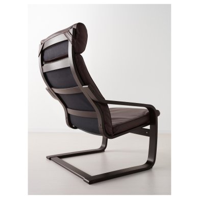 IKEA Крісло-качалка POANG Темно-коричневий (ИКЕА ПОАНГ) 59829125 фото - 13