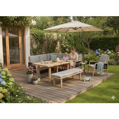 Комплект садовой мебели Garden Line OTTAWA Серый ALM8154 фото - 5