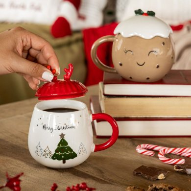 Кружка с крышкой Homla TIPO 400 мл Принт 218979 фото - 5