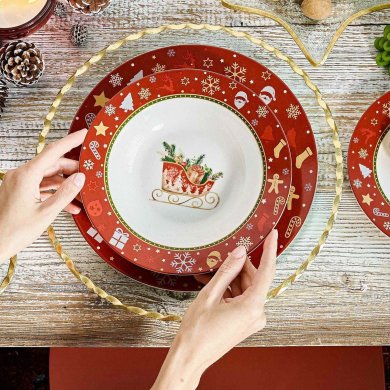 Глубокая тарелка Homla KALVEN 22 см Красный - 4 Глубокая тарелка Homla KALVEN 22 см Красный 218873 фото - 4