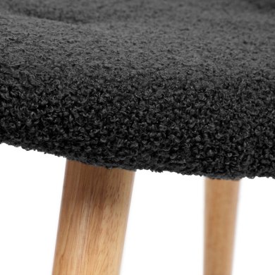 Підставка для ніг Homla MOSS TEDDY BOUCLE Чорний 230209 фото - 3