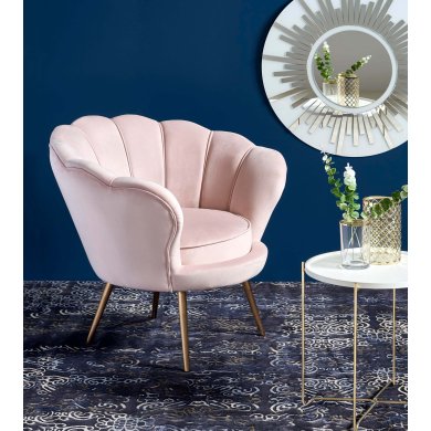 Кресло мягкое Halmar Amorino Розовый - 2 Кресло мягкое Halmar Amorino Розовый V-CH-AMORINO-FOT-J.RÓŻOWY фото - 2