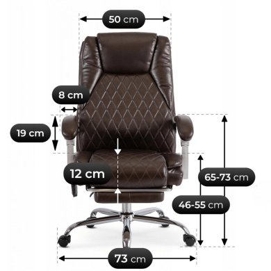 Масажне офісне крісло Mebel Elit GIORGIO Коричневий ME.GIORGIO/BR/E/FO фото - 13