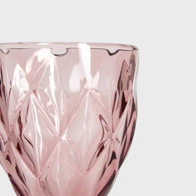 Набір келихів для вина Homla LUNO 340 мл 4 шт Рожевий 239818 фото - 4