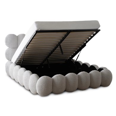 Кровать Mebel Elit ANKARA Boucle 160x200 см Серый ME.ANKARA/160/P/TB/LOZZPOJ фото - 5