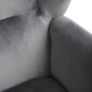 Крісло м'яке Homla VINDER Сірий 218196 фото - 4