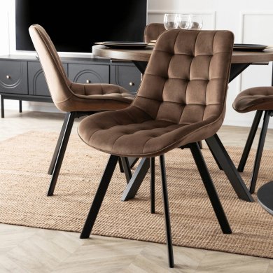 Обеденный стул Mebel Elit RICK Welur Коричневый ME.RICK/BR/V/K фото - 7