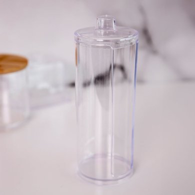 Контейнер для ватных дисков Homla FALSA 8x17 см | Прозрачный - 5 Контейнер для ватных дисков Homla FALSA 8x17 см | Прозрачный 160341 фото - 5