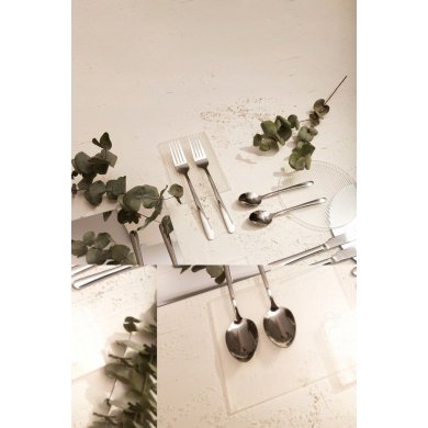 Набір столових приборів Homla Lugano Homla 24 шт. | Сріблястий - 10 Набір столових приборів Homla Lugano Homla 24 шт. | Сріблястий 215815 фото - 10