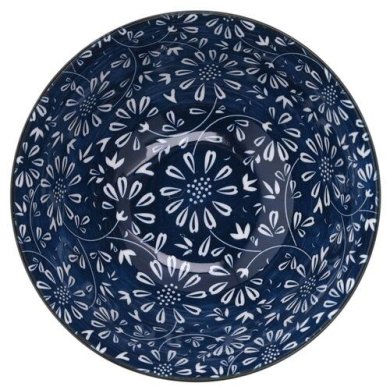 Миска Duka Hokkaido 400 мл | Темно-синій/Білий/Квітковий принт - 2 Миска Duka Hokkaido 400 мл | Темно-синій/Білий/Квітковий принт 2220707 фото - 2