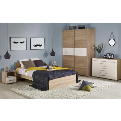 Шафа Halmar Lima S1 | Дуб сонома / Білий - 2 Шафа Halmar Lima S1 | Дуб сонома / Білий V-PL-LIMA-S1-BIAŁY/SONOMA фото - 2