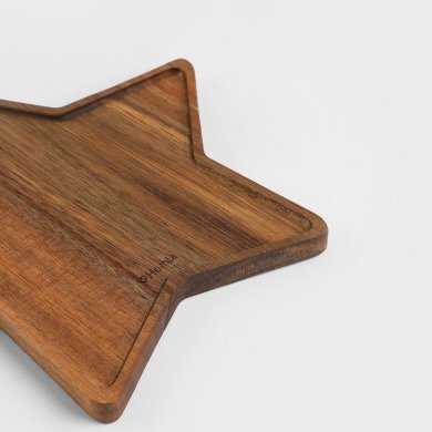 Сервірувальна дошка Homla XMAS MOOKA 25x24 см Дерево 230812 фото - 3