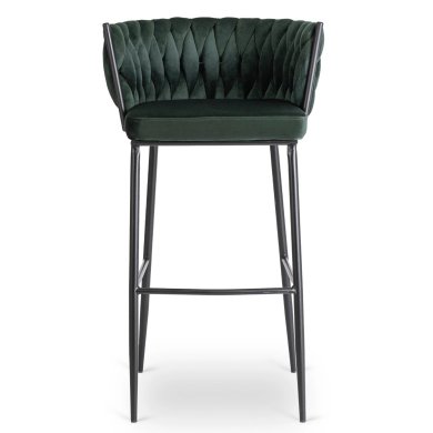 Барний стілець Mebel Elit FLORES Welur Зелений ME.FLORES/Z/CZ/V/H фото - 2