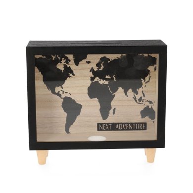 Скарбничка Homla MONEYBOX 21x7x19 см | Чорний - 2 Скарбничка Homla MONEYBOX 21x7x19 см | Чорний 209575 фото - 2