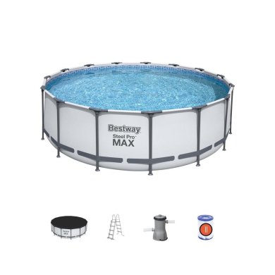 Каркасный бассейн Bestway 56441 STEEL PRO 457x122 см Белый 6942138982633 фото - 5
