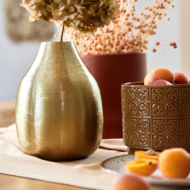 Ваза Homla GIRONA 15x21 см Золотой 218231 фото - 4
