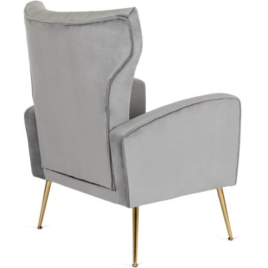 Кресло мягкое Mebel Elit DIANA Welur Серый - 5 Кресло мягкое Mebel Elit DIANA Welur Серый ME.DIANA/P/ZL/V/FW фото - 5