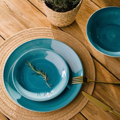 Глибока тарілка Homla OBLAN 21 см Блакитний 202525 фото - 5