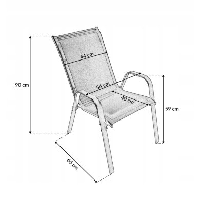 Комплект садовой мебели Kontrast TERNI Черный 5.05.13983 фото - 14