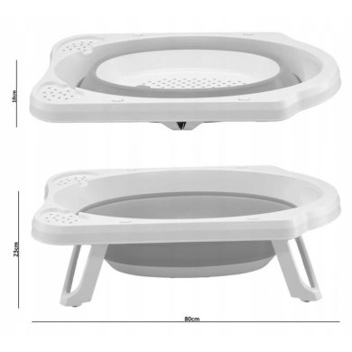 Складная ванночка для детей Chomik 33 л Розовый HOB091097 фото - 4