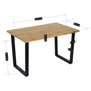 Обідній стіл Mebel Elit VETTEL Дуб золотий - 13 Обідній стіл Mebel Elit VETTEL Дуб золотий ME.VETTEL/D/CZ/S фото - 13