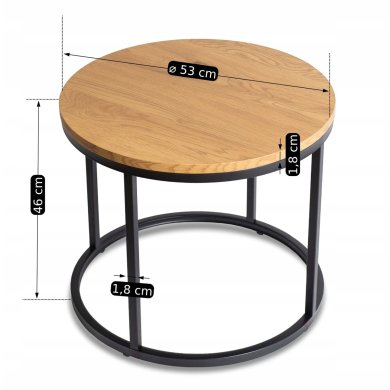 Журнальний стіл Mebel Elit LELLA Дуб золотий - 8 Журнальний стіл Mebel Elit LELLA Дуб золотий ME.LELLA/DZ/CZ/L фото - 8