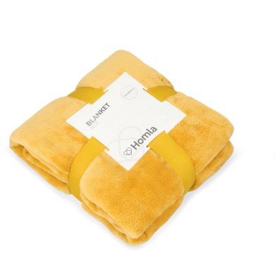 Плед Homla ROTE 150x200 см Жовтий - 3 Плед Homla ROTE 150x200 см Жовтий 161091 фото - 3