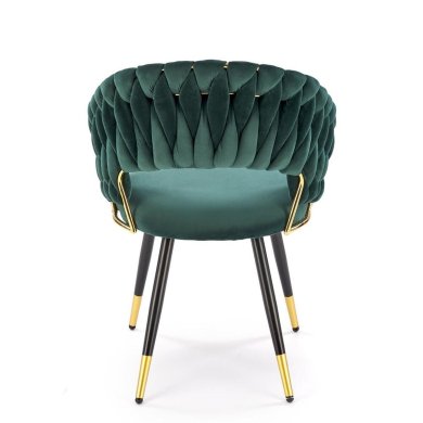 Обеденный стул Halmar K551 Темно-зеленый - 6 Обеденный стул Halmar K551 Темно-зеленый V-CH-K/551-KR-C.ZIELONY фото - 6