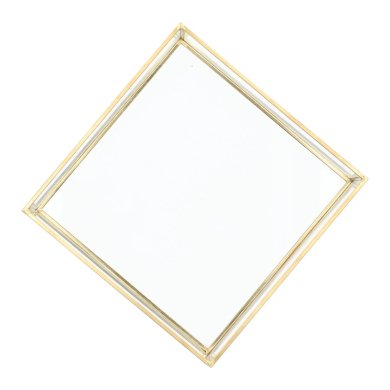 Декоративна таця Homla GRAZIA 18x18x4 см | Золотий / Прозорий 163143 фото - 3