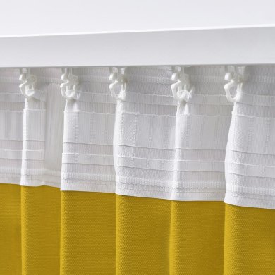 Штори GINSTMOTT 145х300 см 2 шт Жовтий - 5 IKEA Штори GINSTMOTT 145х300 см 2 шт Жовтий (ИКЕА ГИНСТОТТ) 60597186 фото - 5