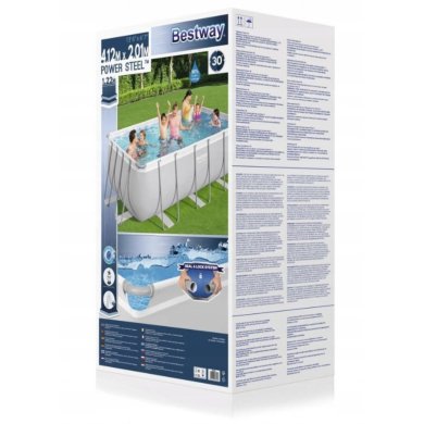 Каркасный бассейн Bestway 56457 POWER STEEL 412х201х122 см Серый BES56457 фото - 7