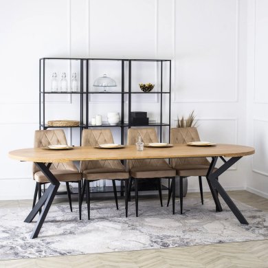 Розкладний обідній стіл Mebel Elit LUKAS Дуб золотий ME.LUKAS/DZ/CZ/S фото - 10