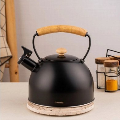 Чайник Homla VIRGEN ESSENTIALS 2,5 л Чорний 235607 фото - 4