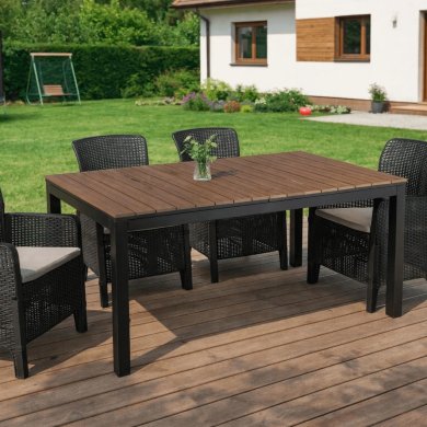 Розкладний садовий стіл Mebel Elit ARGOS 160-260 см Горіх ME.ARGOS/160-260/O/CZ/OGR/S фото - 9