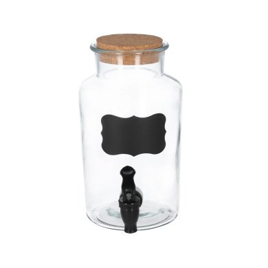 Набір диспенсерів для напоїв Homla ALLOS | Прозорий / Чорний принт 165208 фото - 2