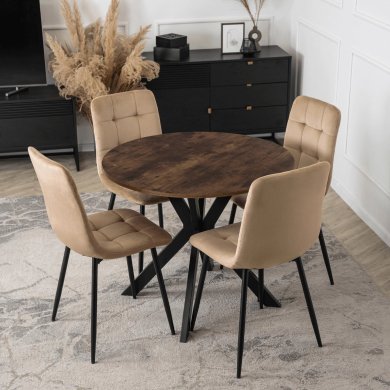 Обеденный стол Mebel Elit LAUREN 90 см Дуб рустик ME.LAUREN/RU/CZ/S90 фото - 6