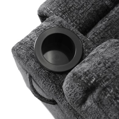 Крісло м'яке розкладне масажне з реклайнером Mebel Elit BOX Welur Чорний ME.BOX/CZ/V/FW фото - 9