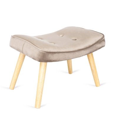 Кресло мягкое с подставкой Mebel Elit LOZANO Welur Бежевый ME.LOZANO/BZ/DK/V/FW фото - 3