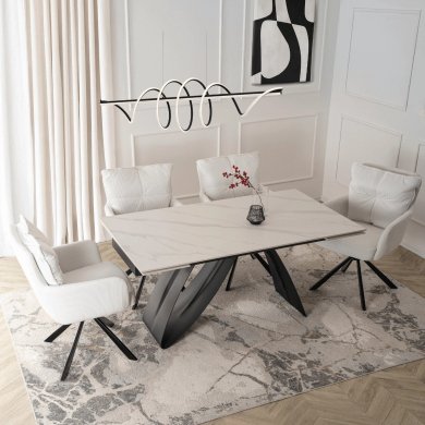 Обеденный стол Mebel Elit DEVON Белый ME.DEVON/B/CZ/S160-220 фото - 6