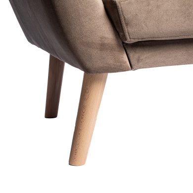 Диван Signal KARO 2 Welur Темно-бежевый - 2 Диван Signal KARO 2 Welur Темно-бежевый KARO2V40BU фото - 2