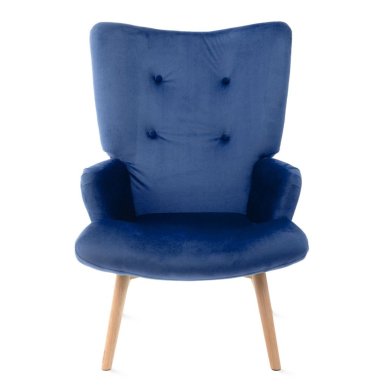 Кресло мягкое Homla MOSS Welur Темно-синий - 2 Кресло мягкое Homla MOSS Welur Темно-синий 157216 фото - 2