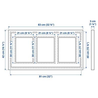 УЦЕНКА Рамка RODALM 81x40 см Белый - 8 IKEA УЦЕНКА Рамка RODALM 81x40 см Белый brak/10553731 фото - 8