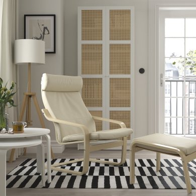 Подставка для ног POANG Кремовый - 12 IKEA Подставка для ног POANG Кремовый (ИКЕА ПОАНГ) 09830541 фото - 12