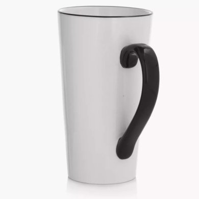 Кружка Duka HORN 540 мл | Чорний принт/Білий - 2 Кружка Duka HORN 540 мл | Чорний принт/Білий 1219432 фото - 2