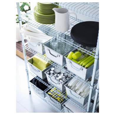 Стеллаж OMAR Серебристый - 5 IKEA Стеллаж OMAR Серебристый (ИКЕА ОМАР) 69829083 фото - 5