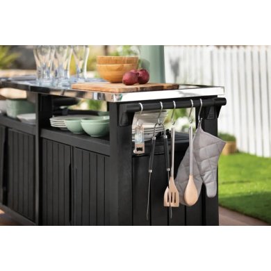 Садовый стол-бар для барбекю Keter UNITY CHEF Графит - 3 Садовый стол-бар для барбекю Keter UNITY CHEF Графит 249459 фото - 3