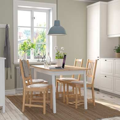 IKEA Обеденный стол PINNTORP Белый (ИКЕА ПИНТОРП) 30529467 фото - 4