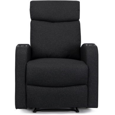 Крісло м'яке розкладне з реклайнером Mebel Elit ALAN Чорний - 6 Крісло м'яке розкладне з реклайнером Mebel Elit ALAN Чорний ME.ALAN2/CZ/T/FW фото - 6